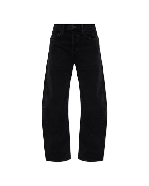Agolde Black 'Spiral' Jeans