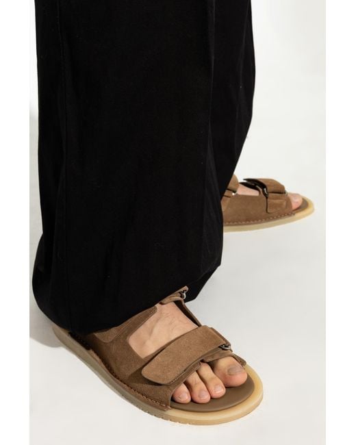 Dolce & Gabbana Brown Suede Sandals for men