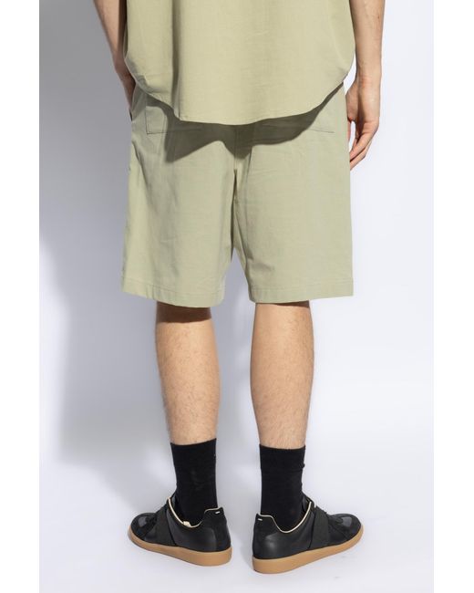 AMI Green Cotton Shorts, for men