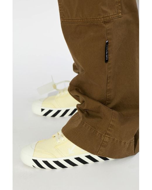 Off-White c/o Virgil Abloh Yellow 'Vulcanized Undercut' Sports Shoes