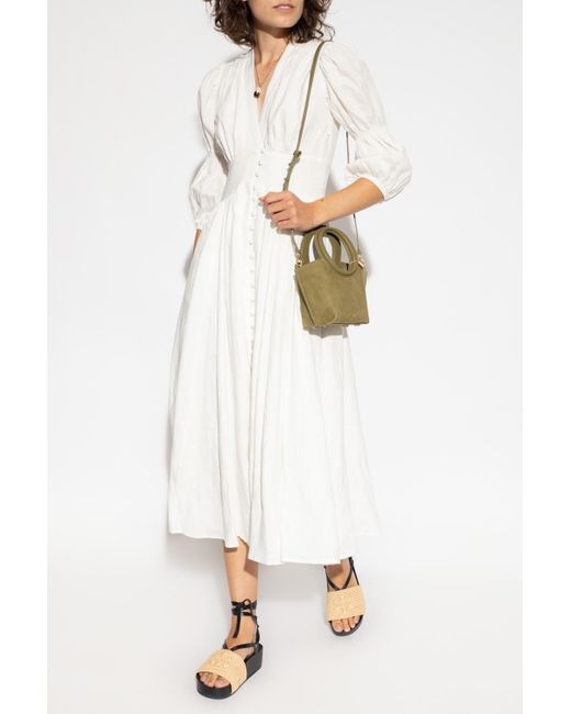 Cult Gaia 'willow' Linen Dress in White | Lyst