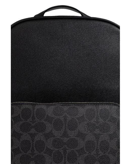 COACH Black "Wade" Backpack for men