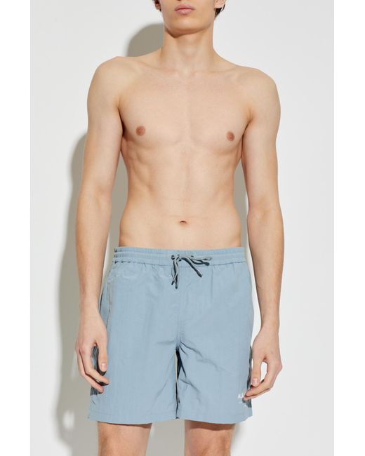 AllSaints Blue 'Undergrnd' Swim Shorts for men