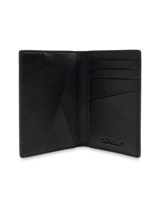 Off-White c/o Virgil Abloh Black Leather Cardholder With Logo for men