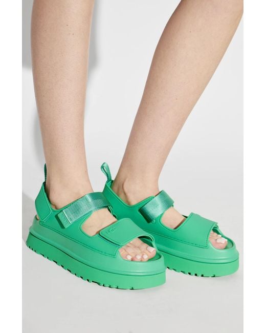 Ugg Green Platform Sandals 'Goldenglow'