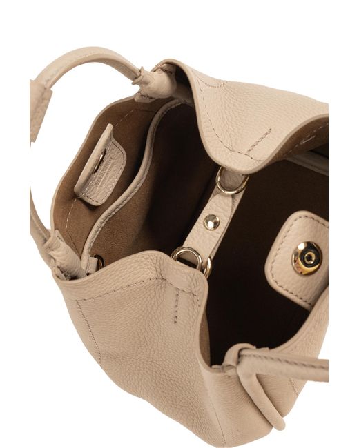 Max Mara Black Leather Handbag "Marine Xs"