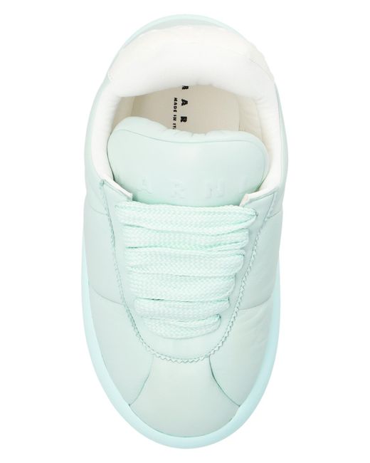 Marni Blue 'bigfoot 2.0' Quilted Sneakers,