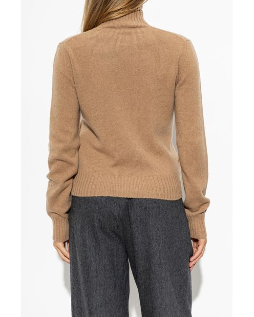AMI Natural Cashmere Turtleneck