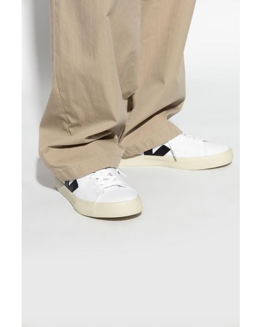 Veja White Sneakers Campo Ca Leather for men