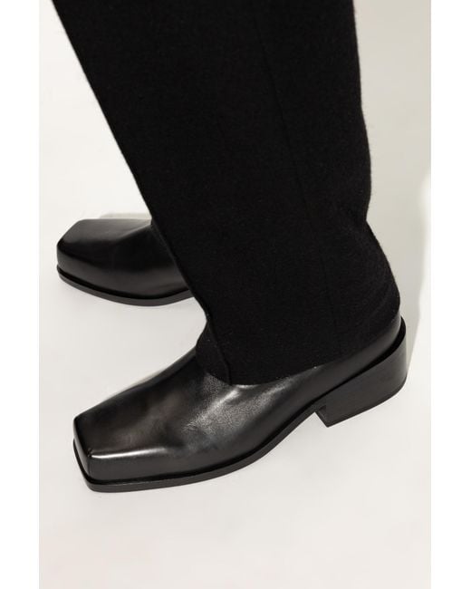 Marsèll Black Leather Ankle Boots for men