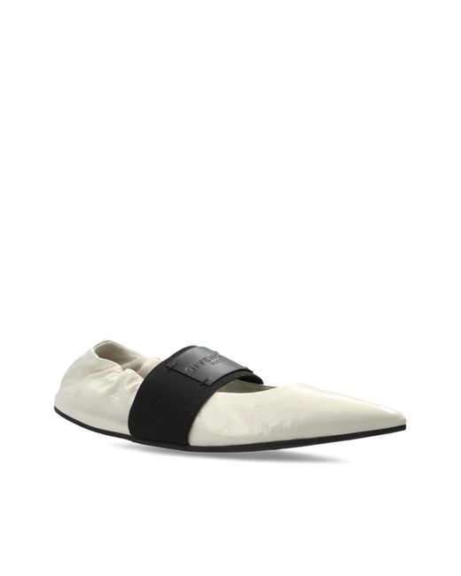 Givenchy White 'Crush' Ballerinas