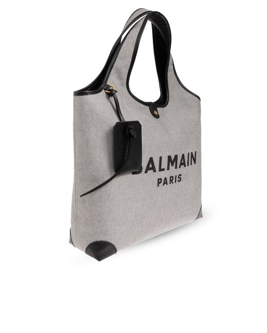 Balmain Gray 'b-army' Shopper Bag,