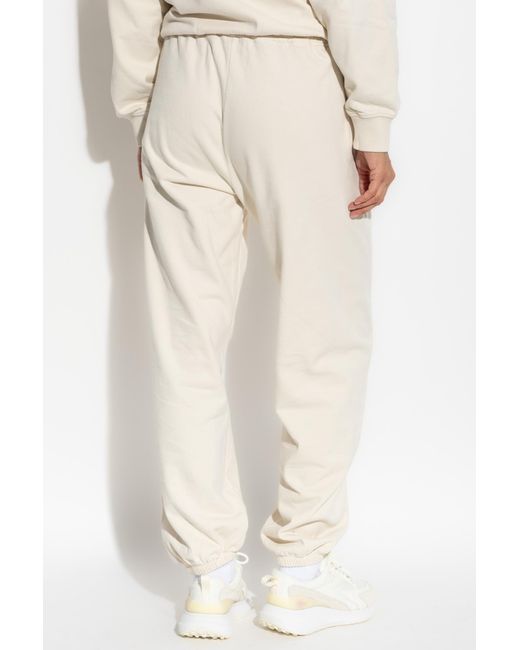 Woolrich White Sweatpants With Printed Logo