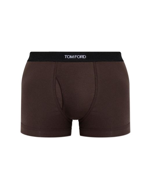 Tom Ford Black Boxers With Logo for men