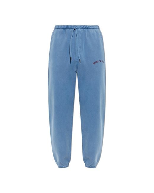 DSquared² Blue Sweatpants With Logo for men