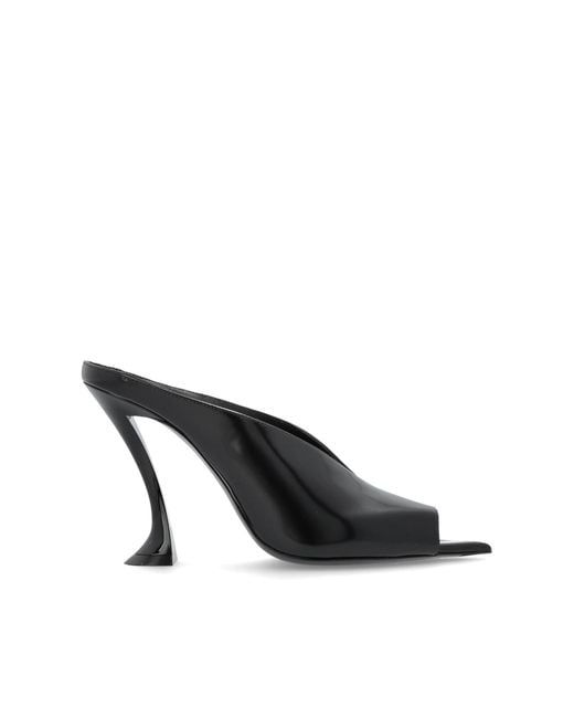 Lanvin Black Heeled Mules