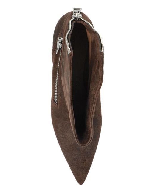 J.W. Anderson Brown Leather Ankle Boots