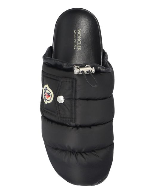 Moncler Black Slides Mon Pocket
