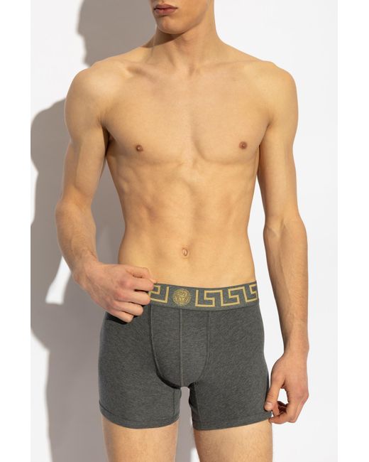 Versace Gray Two-Pack Boxers for men
