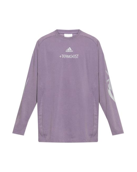 Adidas Originals Purple Long-Sleeve T-Shirt for men