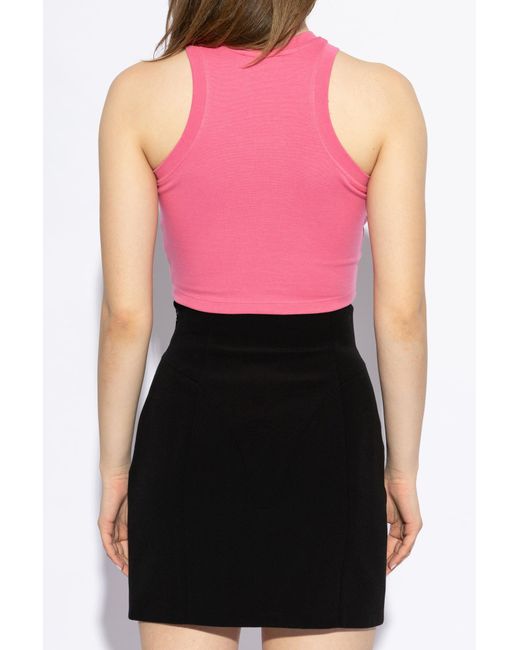 Balmain Pink Logo Top