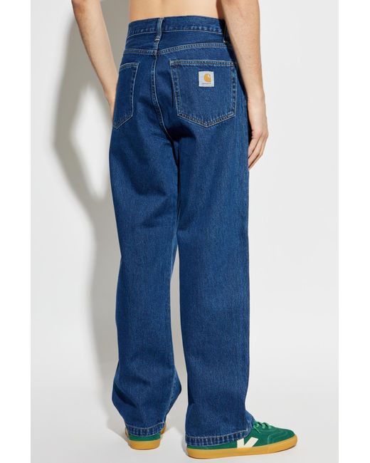 Carhartt Blue Jeans With Logo for men