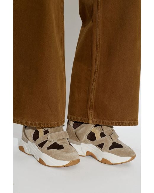 Isabel Marant Natural "Balskee" Wedge Boots
