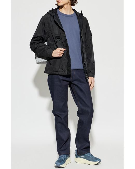 Stone Island Blue Crew Neck Sweater for men