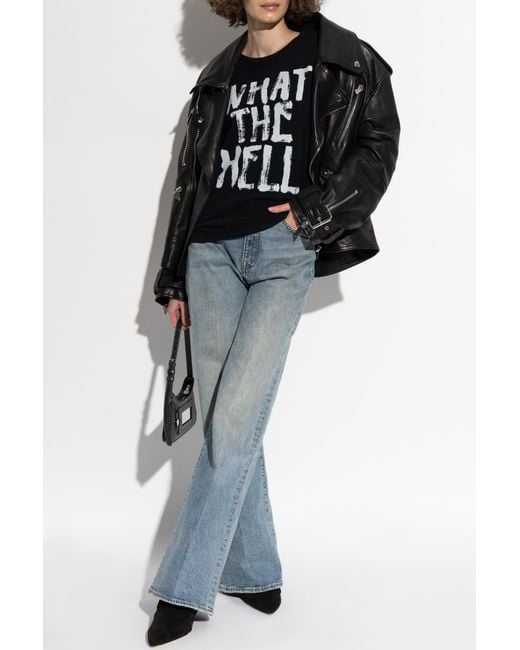 R13 Blue Jeans With Logo