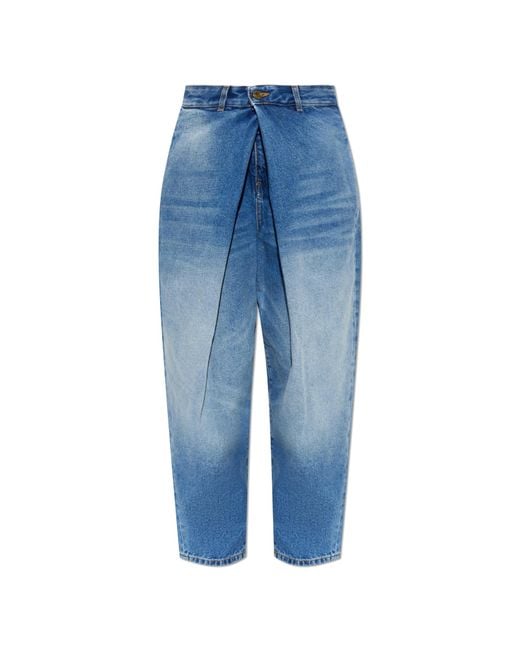 Balmain Blue Jeans With Pleats