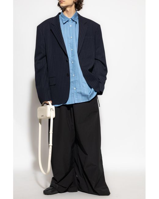 Acne Blue Striped Shirt for men