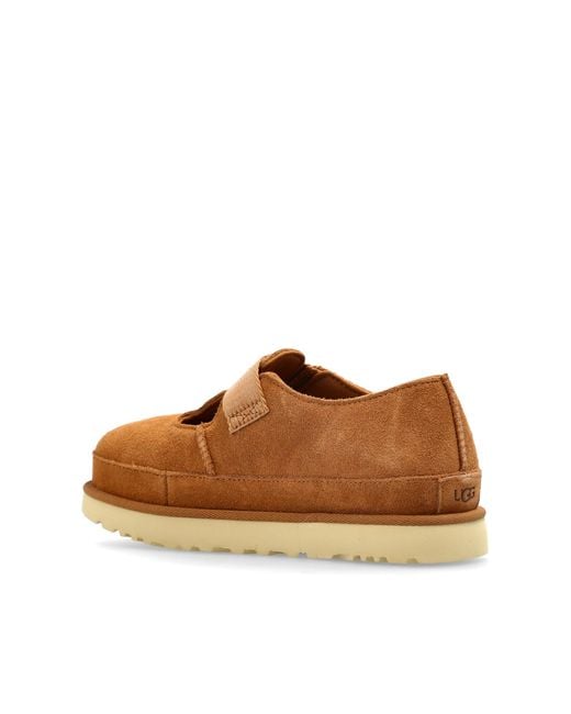 Ugg Natural Suede Shoes 'W Goldenstar Mary Jane'