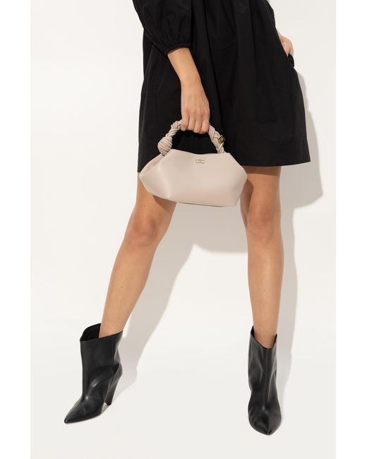 Ganni Natural Light Grey Bou Bag
