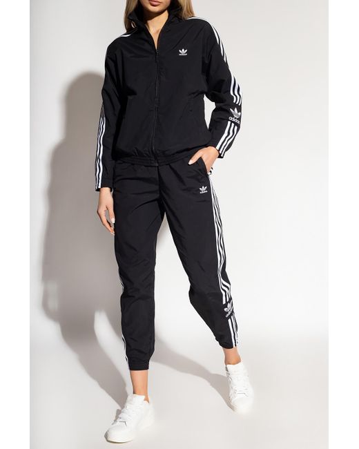 adidas Originals Track Jacket With Logo in Black Lyst