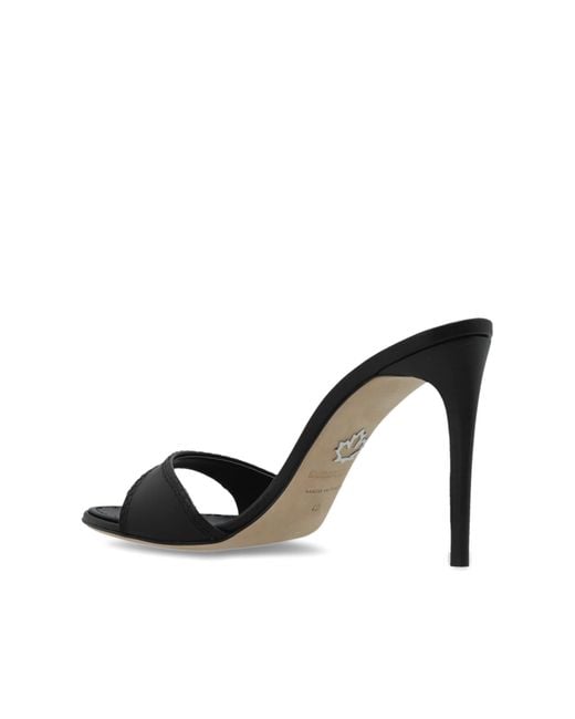 DSquared² Black Heeled Mules