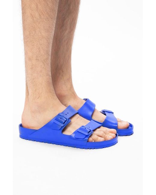Birkenstock 'arizona Eva' Slides in Blue for Men | Lyst