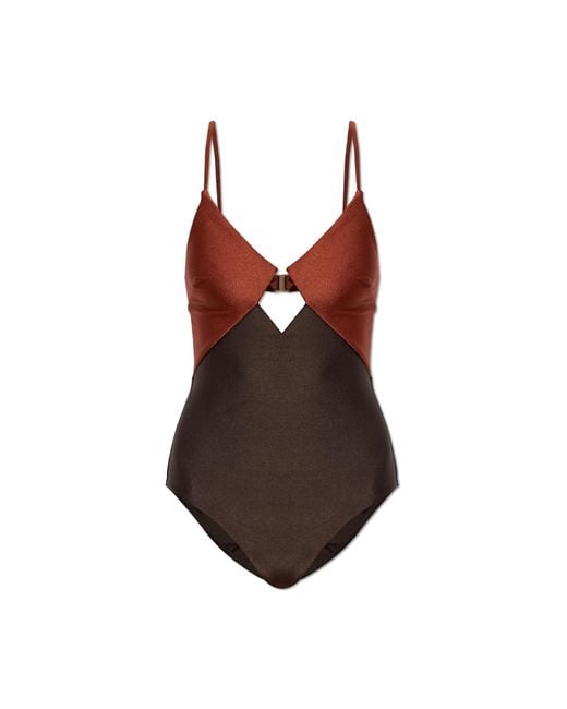 Zimmermann Brown One-Piece Swimsuit