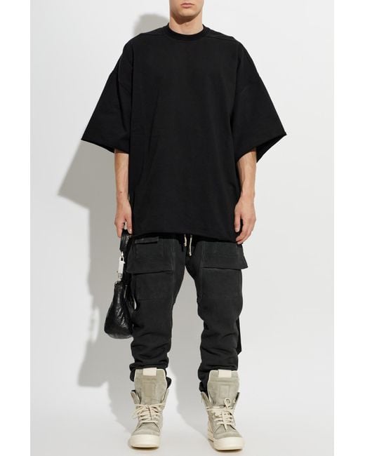 Rick Owens Black 'Cargo' Trousers for men