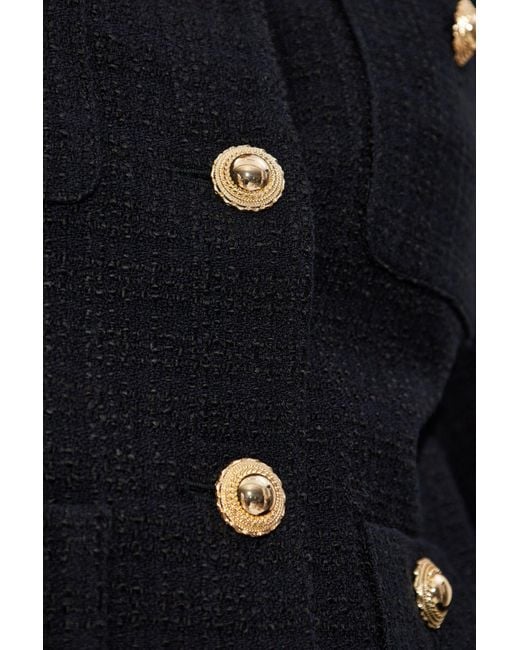 Self-Portrait Black Tweed Jacket