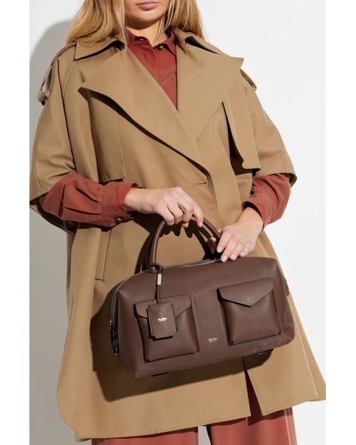 Max Mara Brown "Holdall Cargo" Handbag