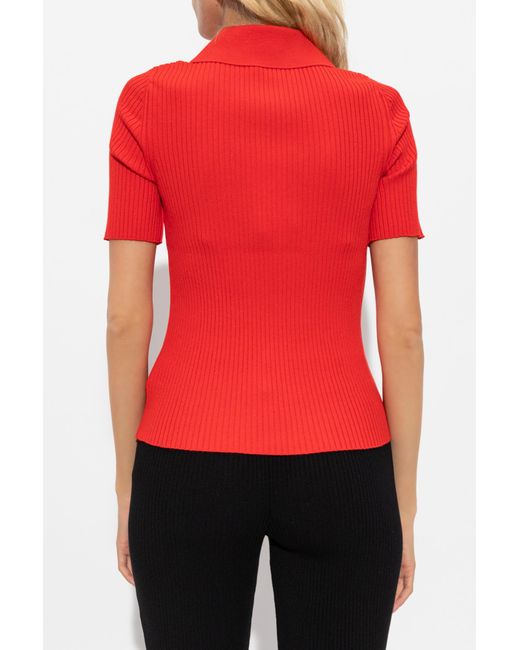 Courreges Red Top With Z Logo
