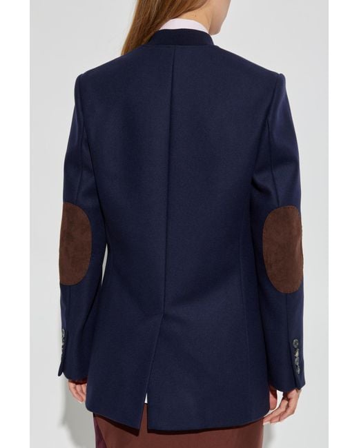 Moschino Blue Wool Blazer