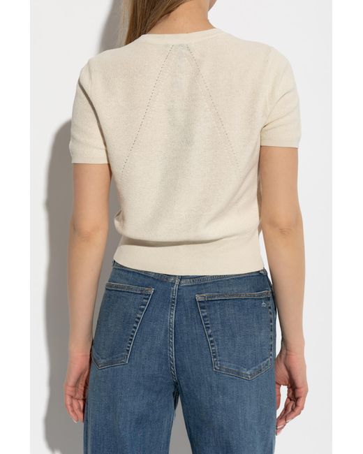 Rag & Bone Blue Short-Sleeved Cardigan