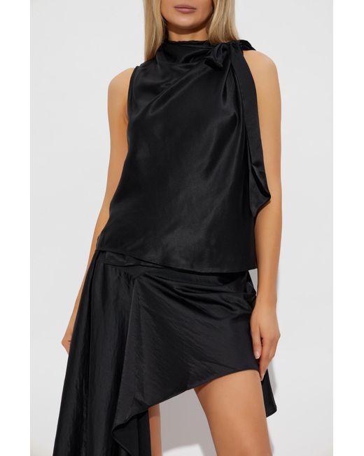 AllSaints Black Herela Top