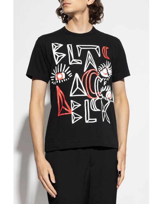 Comme des Garçons Black T-Shirt With Print