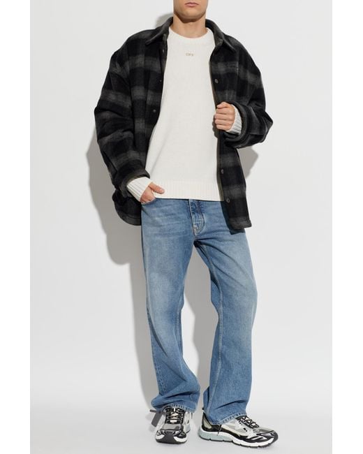 Off-White c/o Virgil Abloh White Wool Sweater for men
