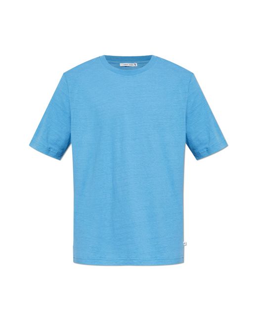 Samsøe & Samsøe Blue T-Shirt "Saadrian" for men