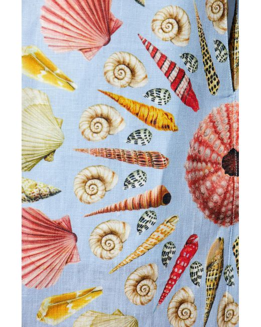 Dolce & Gabbana Red Shell Motif Shorts for men