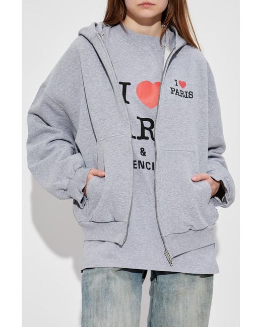 Balenciaga Gray Sweatshirt With Logo