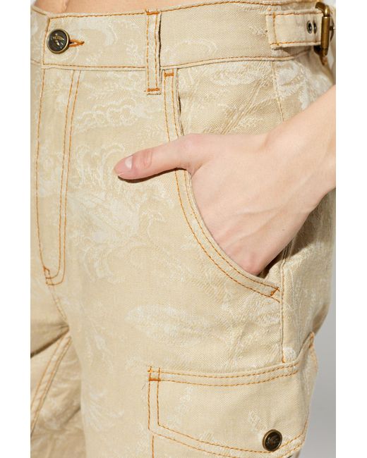 Etro Natural 'Cargo' Jeans